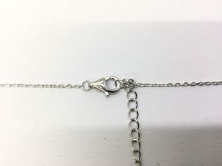 collar plata 925mm con piedra con circonita 19 5cm