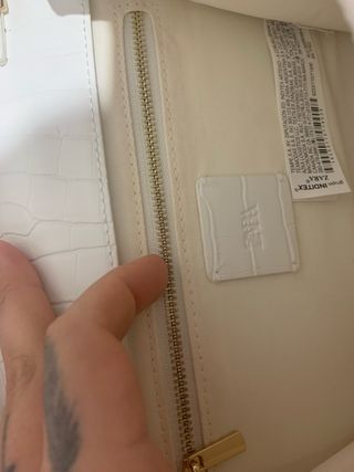 Bolso de vestir Zara blanco