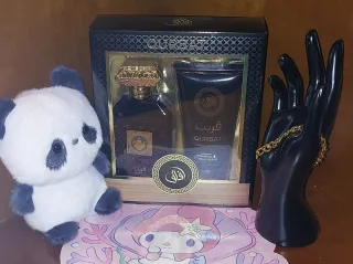 Set Hombre Qurbat Negro y Dorado