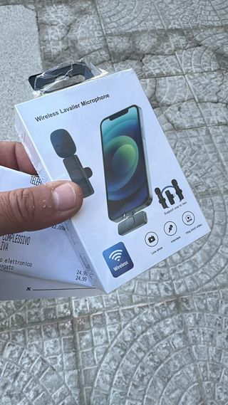 Microfono Lavalier Wireless per iPhone