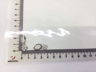 argollas plata 925mm con piedra con circonita