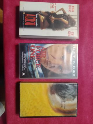 Lote 3 Películas VHS: Acoso, Air Force One, El Señ