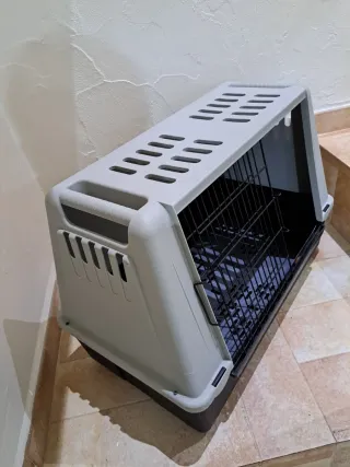 Transportín mascota plástico duro