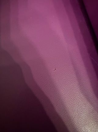 Sillón de piel morado