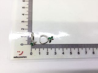 argollas plata 925mm con piedra con circonita