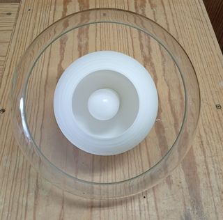 Lámpara de techo moderna cristal y metal