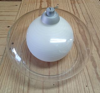 Lámpara de techo moderna cristal y metal