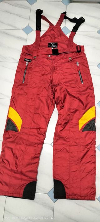 Conjunto Esquí Tsunami Rojo y Amarillo