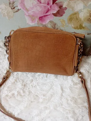 Bolso piel efecto cocodrilo Zara