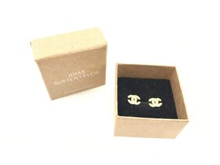 pendientes oro 18k con piedra