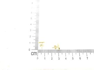 pendientes oro 18k con piedra