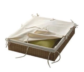 Cestas de mimbre para almacenamiento bajo cama