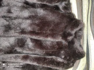 Abrigo Piel Sintética Negro