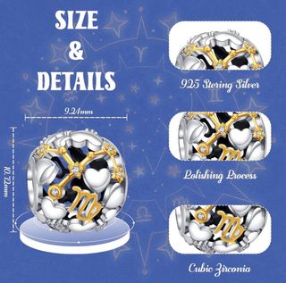 Pulsera Pandora Plata + Charm Virgo