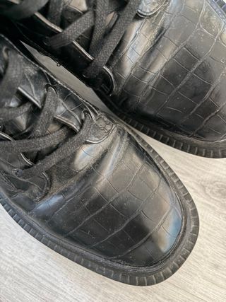 Botas Zara Negras Cocodrilo