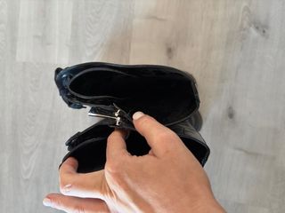 Botas Zara Negras Cocodrilo