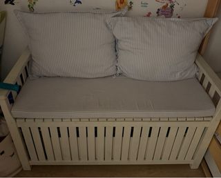 Baúl de madera/banco almacenaje Ikea