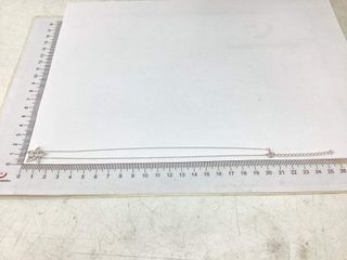 cadena plata 925mm con piedra con circonita 19 2.5cm