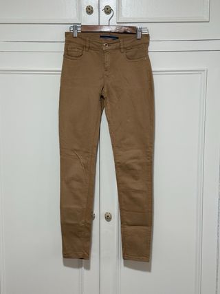 Pantalón Massimo Dutti Algodón Marrón
