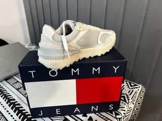 Zapatillas Tommy Jeans Mujer Beige/Blanco