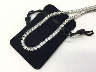 gargantilla plata 925mm con piedra con circonita 20cm