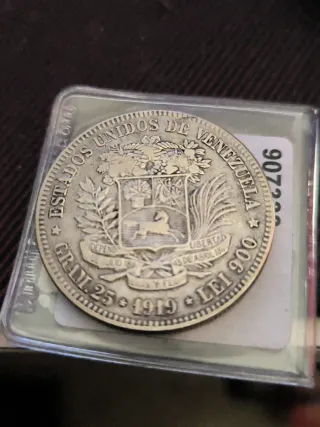 Moneda Plata Simón Bolívar Libertador