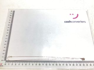 collar oro 18k con diamante de laboratorio 23cm