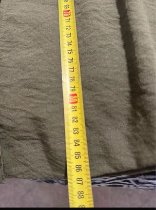 Falda larga/midi verde con cinturón T.XS. Nueva