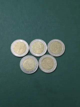 5 Monedas 2 Euros
