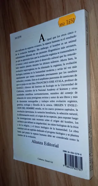 Origen y evolución del hombre - Francisco J. Ayala