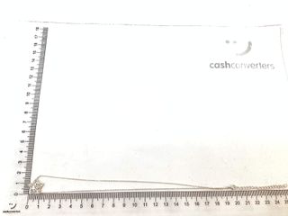 cadena plata 925mm con piedra con circonita 19 2.5cm