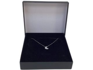 cadena plata 925mm con piedra con circonita 19 2.5cm