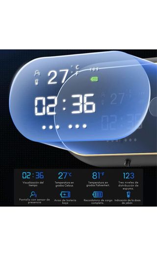 Dispensador Jabón Automático Sensor Oro Blanco