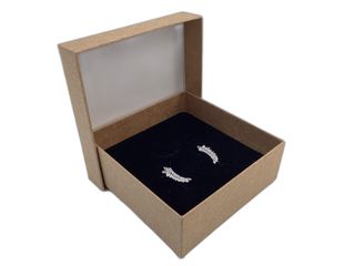 pendientes plata 925mm con piedra con circonita