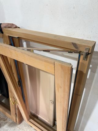 Ventanas de madera rústicas