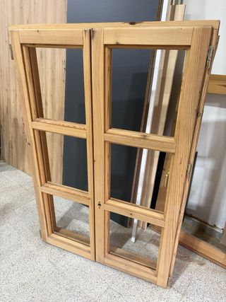 Ventanas de madera rústicas