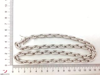 cadena plata 925mm con piedra con circonita 30cm