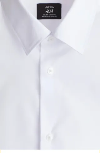 Camisa NUEVA H&M Blanca Slim Fit 19 EUR