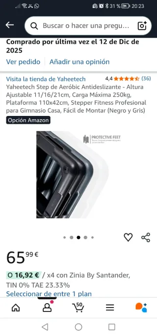 Plataforma Step Aeróbic de 3 alturas.