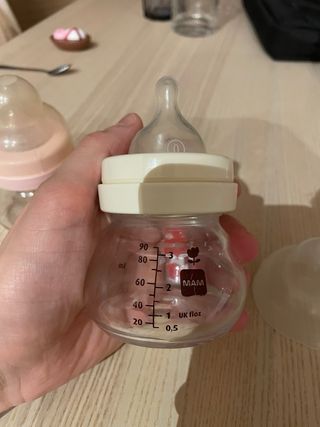 3 Biberones de Cristal