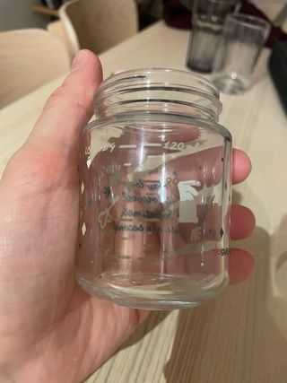 3 Biberones de Cristal