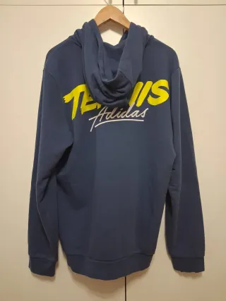 Sudadera Adidas Tennis Hombre Talla L Azul Marino