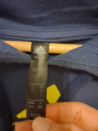 Sudadera Adidas Tennis Hombre Talla L Azul Marino