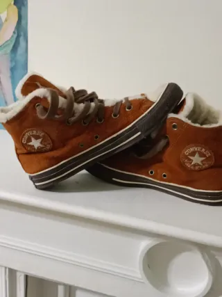 Converse Pelle Scamosciata Marrone