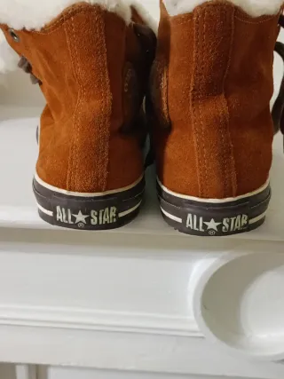 Converse Pelle Scamosciata Marrone