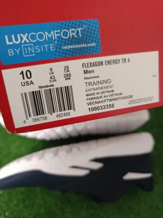 Zapatillas Reebok Azul y Blanco