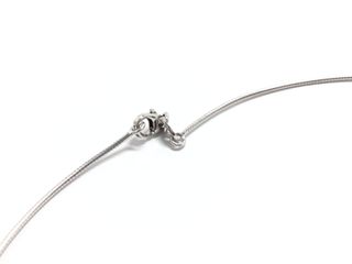 collar oro 18k con piedra con circonita 20cm