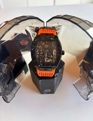 Reloj Automático Philipp Plein Negro Naranja