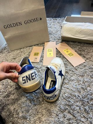 Golden Goose Sneakers Blancas y Azules