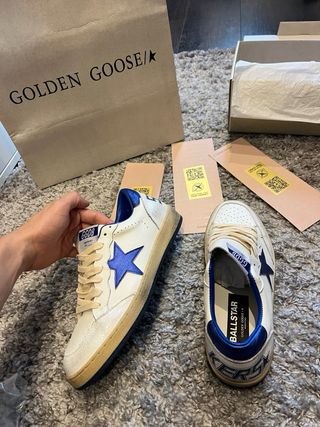 Golden Goose Sneakers Blancas y Azules